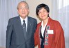 塾長の稲盛和夫さんと大連塾会長の謝世晶さん（2009年６月、静岡県で）