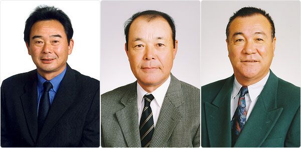 左から東尾修氏、松原誠氏、柴田勲氏